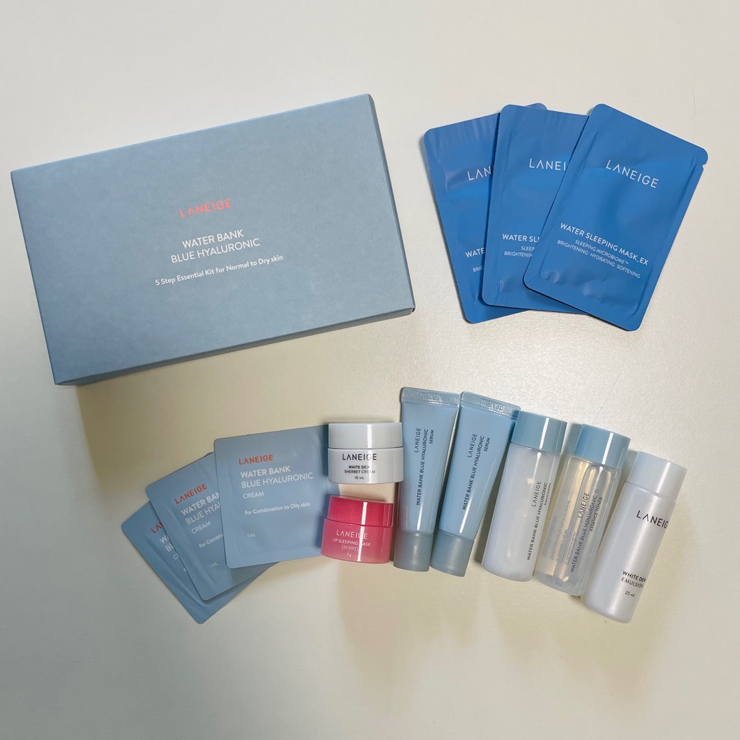 Laneige samples, 美容＆化妝品, 健康及美容 皮膚護理, 面部 面部護理 Carousell