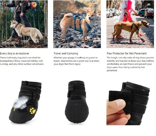 Hard sole dog boots store