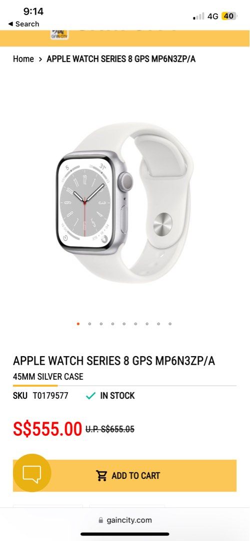 3 months old With 2 years Apple care Apple Watch Series 8 GPS