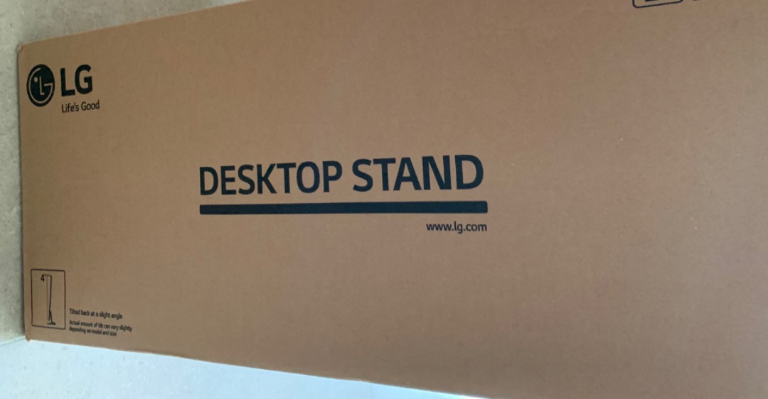 LG SQ G2ST55 Desktop stand 電視坐枱腳架, 家庭電器, 電視 & 其他娛樂, 電視組件及配件 - Carousell