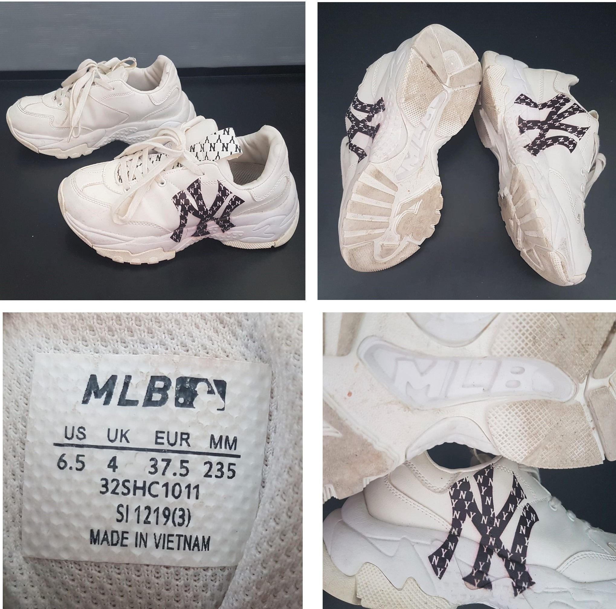 MLB x New York Yankees Baseball Big Ball Chunky A Shoe Fashion Sneakers