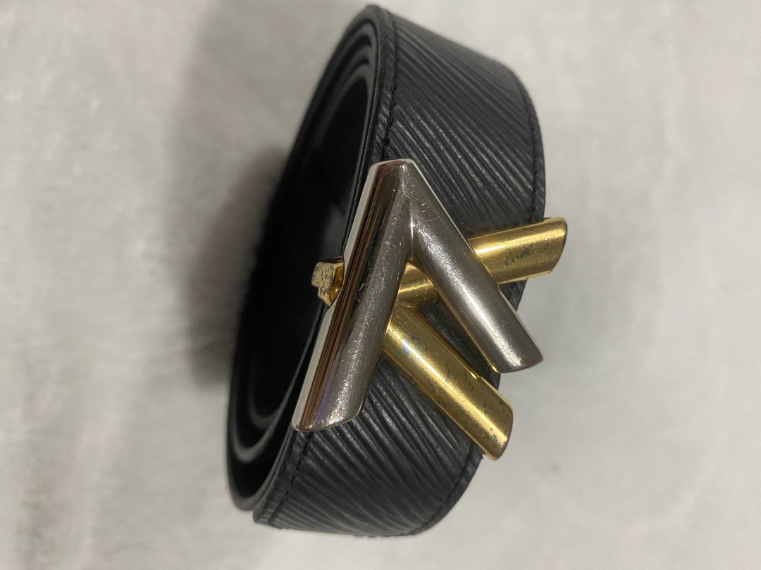 Heritage Vintage: Louis Vuitton Black Epi Belt with Gold Buckle., Lot  #77011