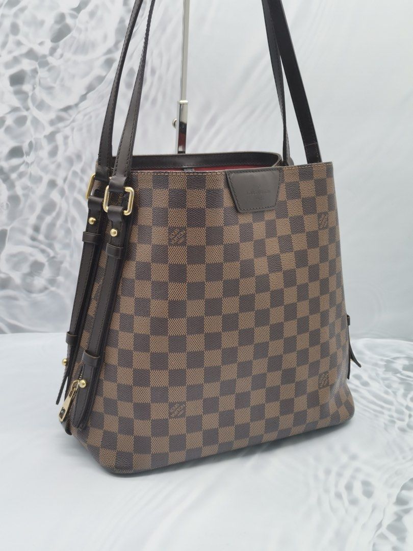 Brown Louis Vuitton Damier Ebene Cabas Rivington Tote Bag