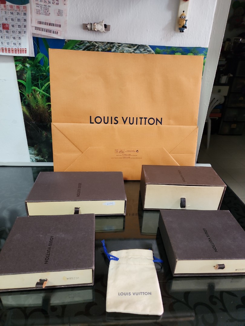 Louis Vuitton, Accessories, Louis Vuitton Empty Box And Dust Bags With  Gift Tag 5 X 14 X 7