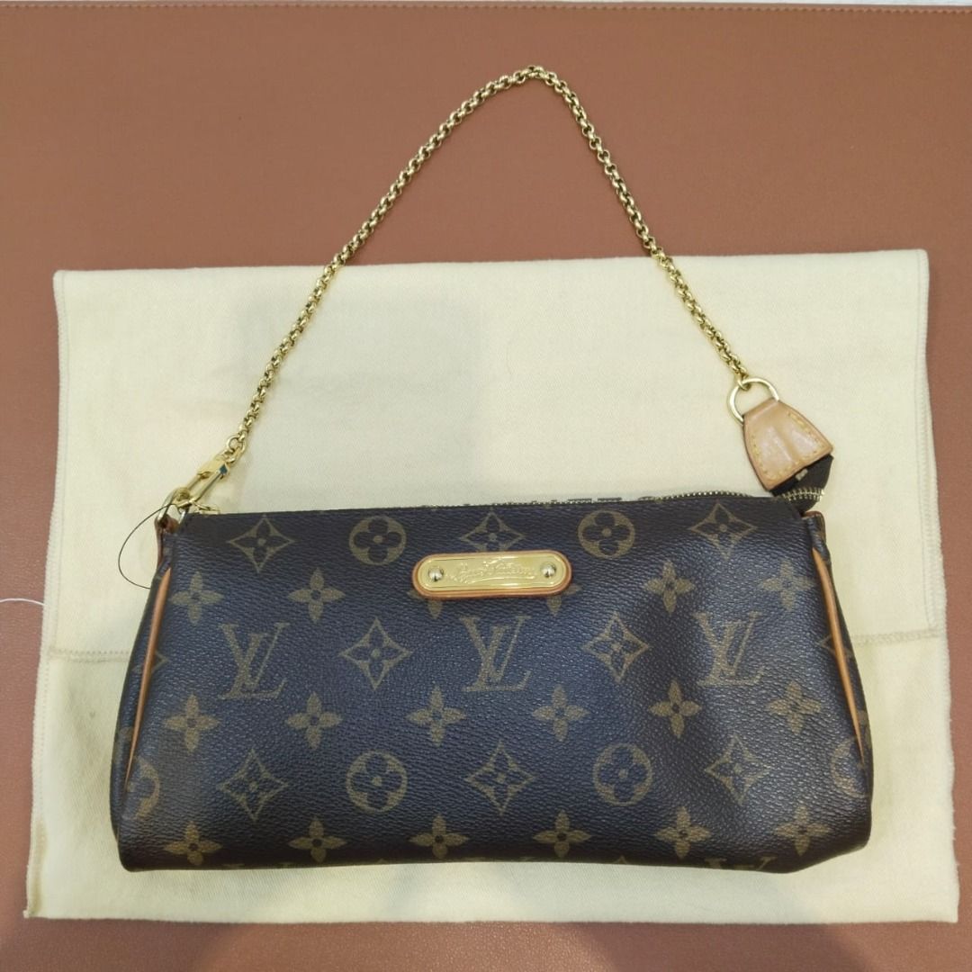 Louis Vuitton M95567 Eva Monogram Canvas Clutch GHW SN2134, Luxury 