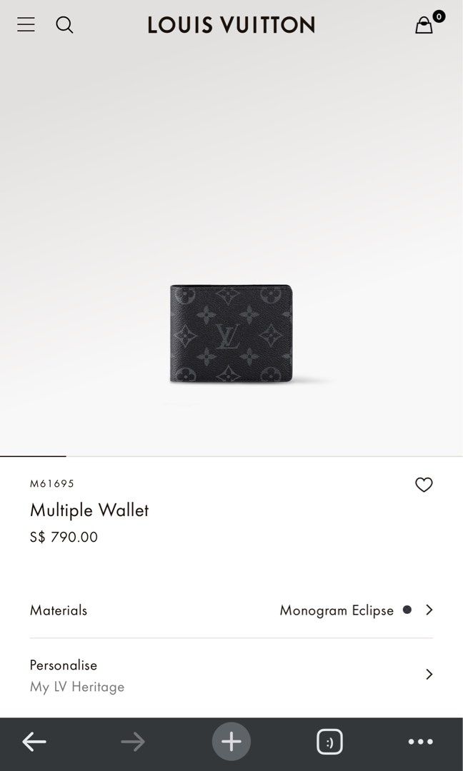Multiple Wallet Monogram - Men - Personalization
