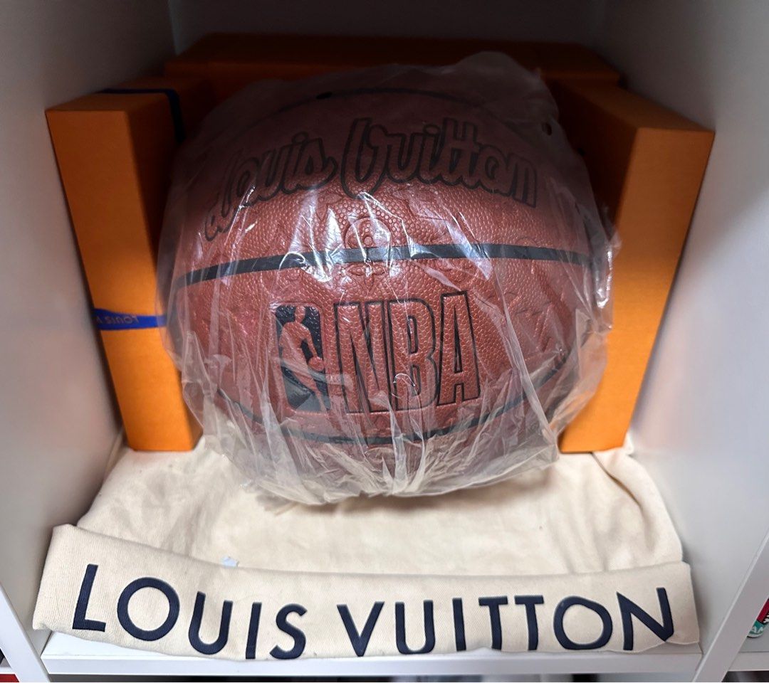 LOUIS VUITTON X NBA Plexiglass Monogram Basketball Hoop and Mini Basketball  Transparent Gold Orange 946770