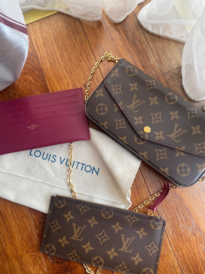 Louis Vuitton felice pochette, Barang Mewah, Tas & Dompet di Carousell