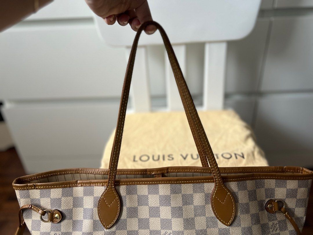 Pre Loved Louis Vuitton Damier Azur Neverfull Mm – Bluefly