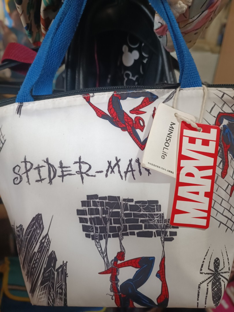 Marvel, Bags, Marvel Miniso Spiderman Bag Red And Black 4 X 12 X 1 Inch