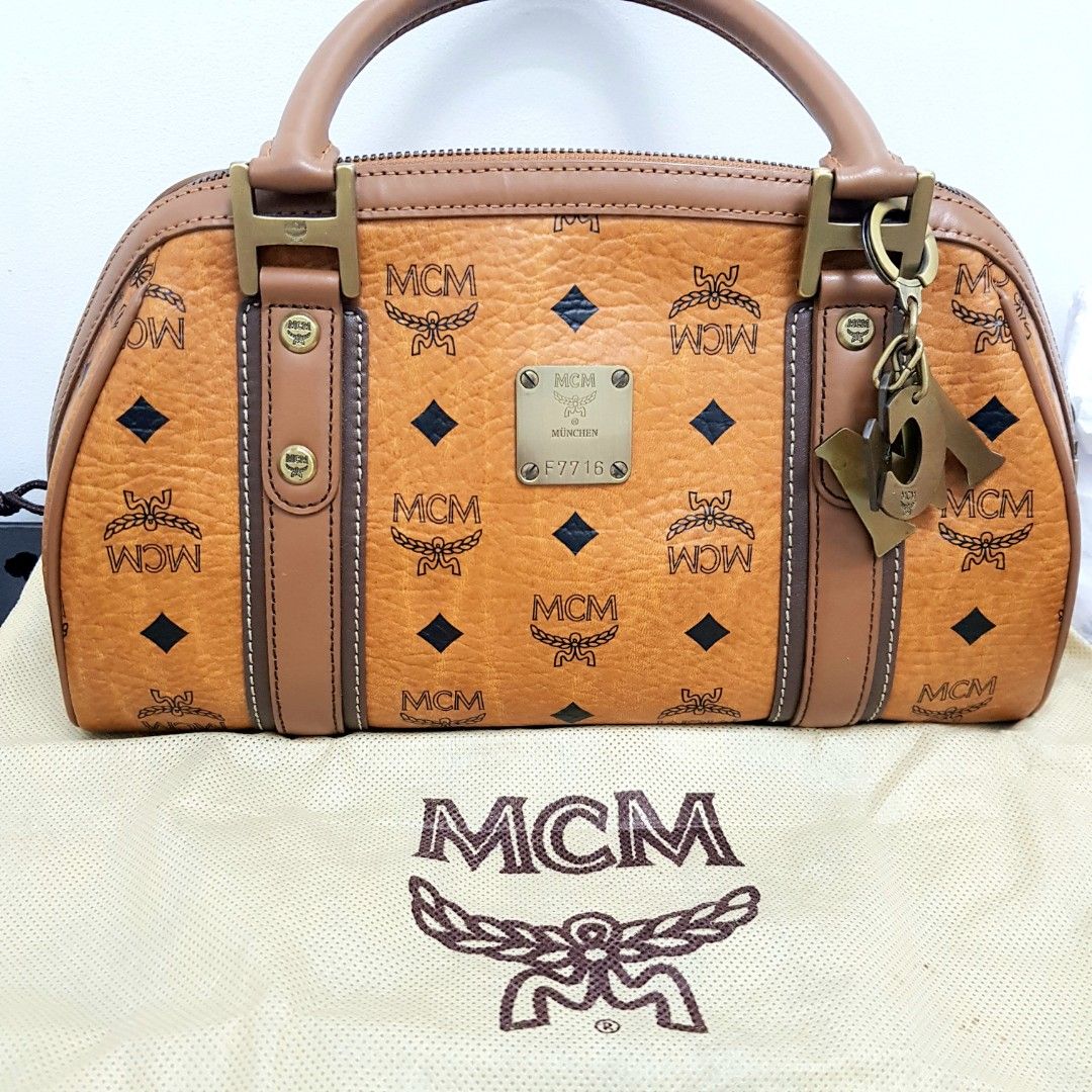 MCM, Bags, Mcm Cognac Alma Bag