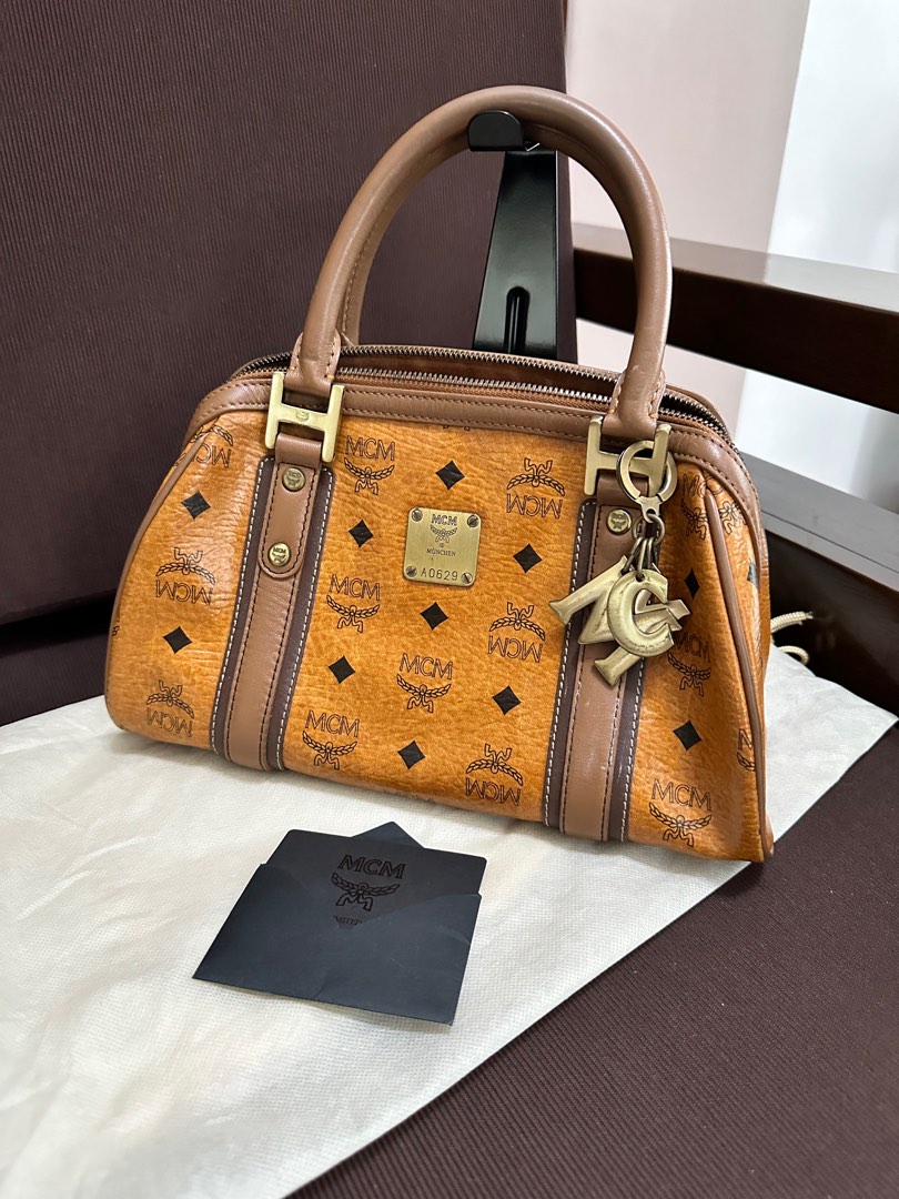 MCM Vintage Cognac Alma bag, Luxury, Bags & Wallets on Carousell