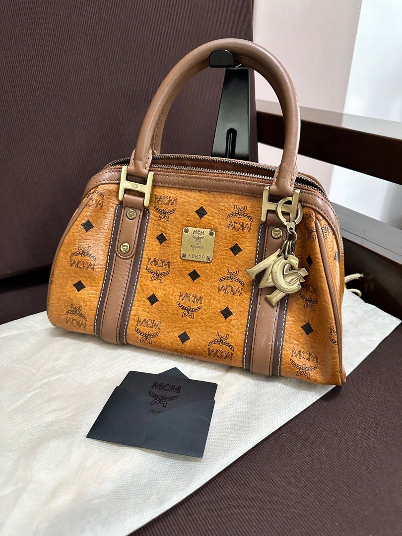 MCM, Bags, Mcm Cognac Alma Style With Pouch