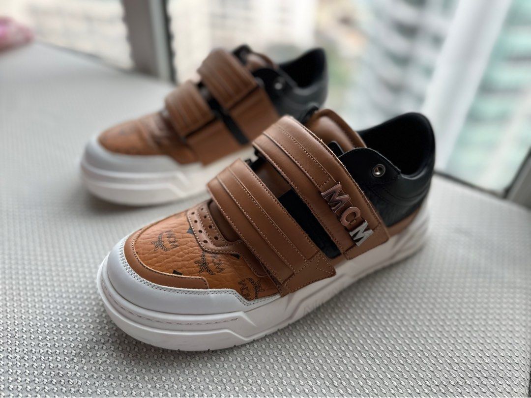 MCM Skyward Velcro Lo trainer Sneakers Size UK 41