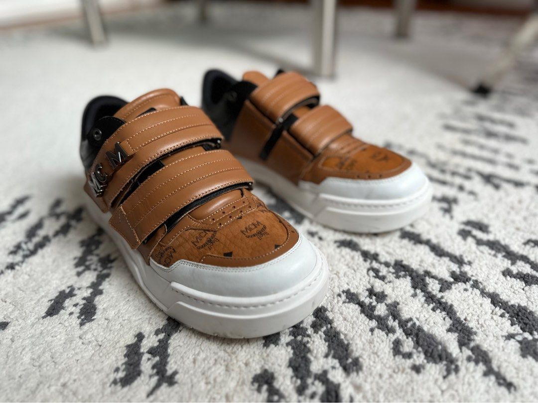 MCM Skyward Velcro Lo trainer Sneakers Size UK 41