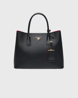 Prada Pattina mini bag in black saffiano leather GHW - DOWNTOWN