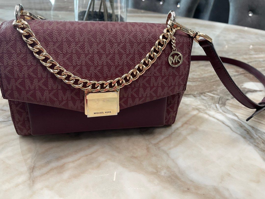 Michael kors best sale merlot handbag