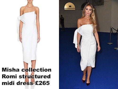 Misha collection romi outlet structured midi dress
