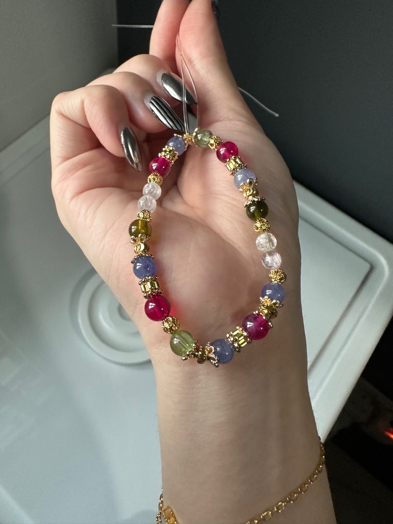 Custom mixed gem bracelet Women s Fashion Jewelry Organisers