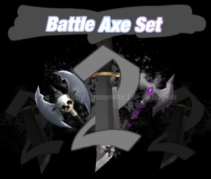 Battleaxe Set, Trade Roblox Murder Mystery 2 (MM2) Items