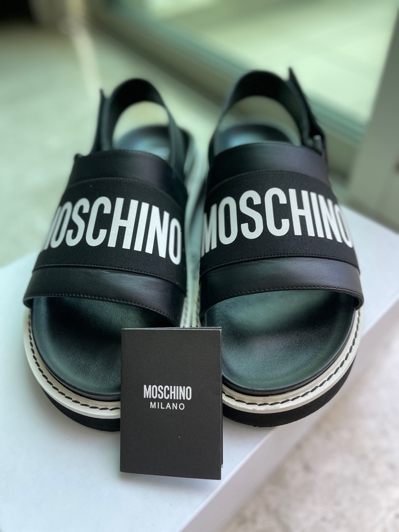MOSCHINO Men s logo sandals Men s Fashion Footwear Flipflops