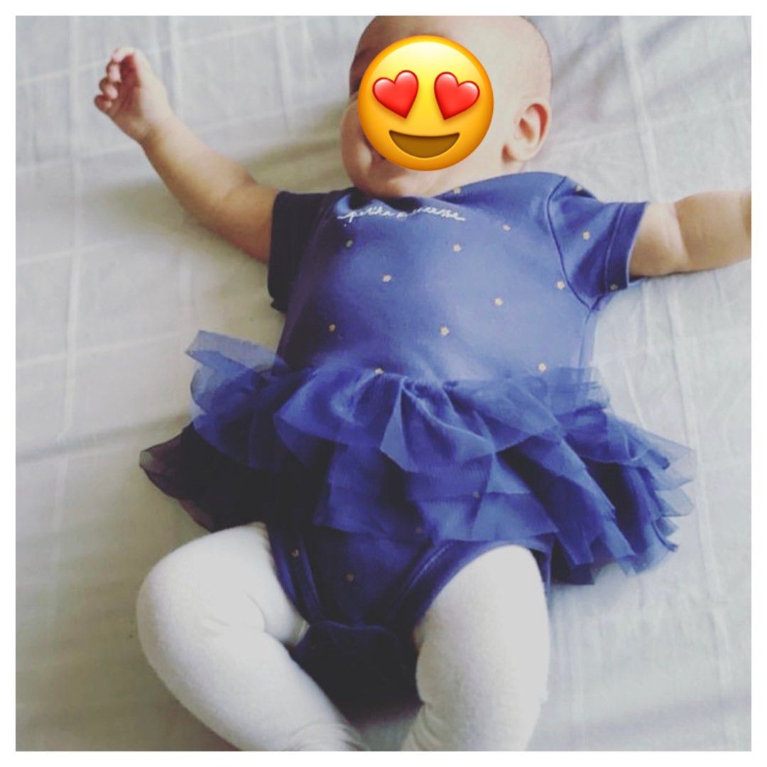 MOTHERCARE Baby Girl Tutu Dress Romper Size 3 6 months Blue