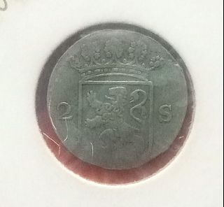 Netherlands 2 stuiver Hollandia 1775 silver