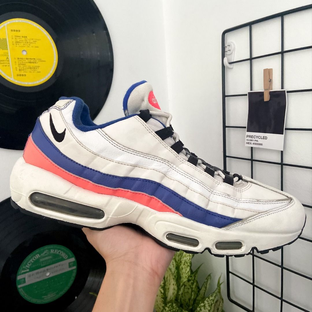 Air max 95 essential (white / red / ultramarine) sales
