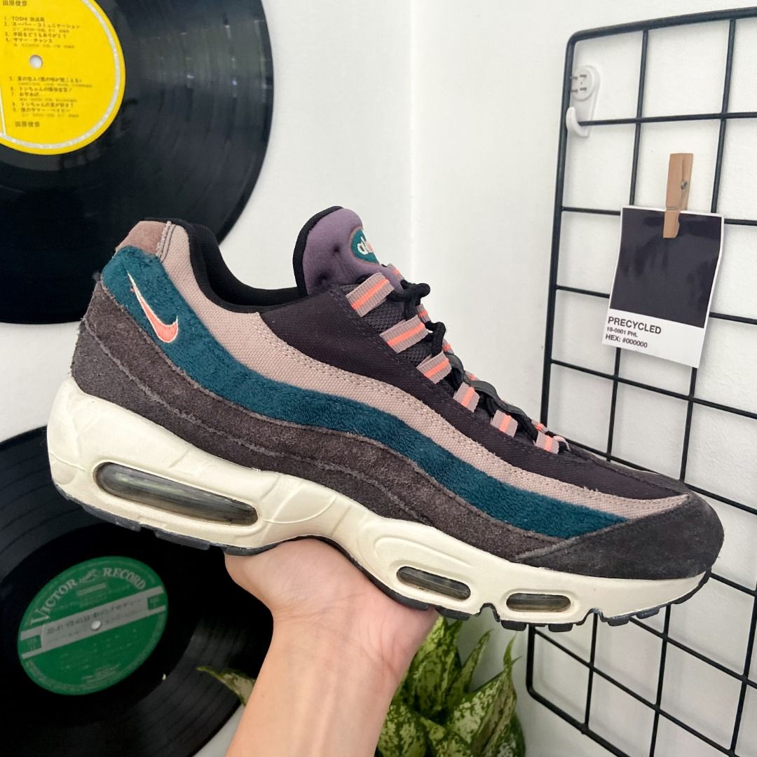Air max 95 grey rainforest bright mango sale