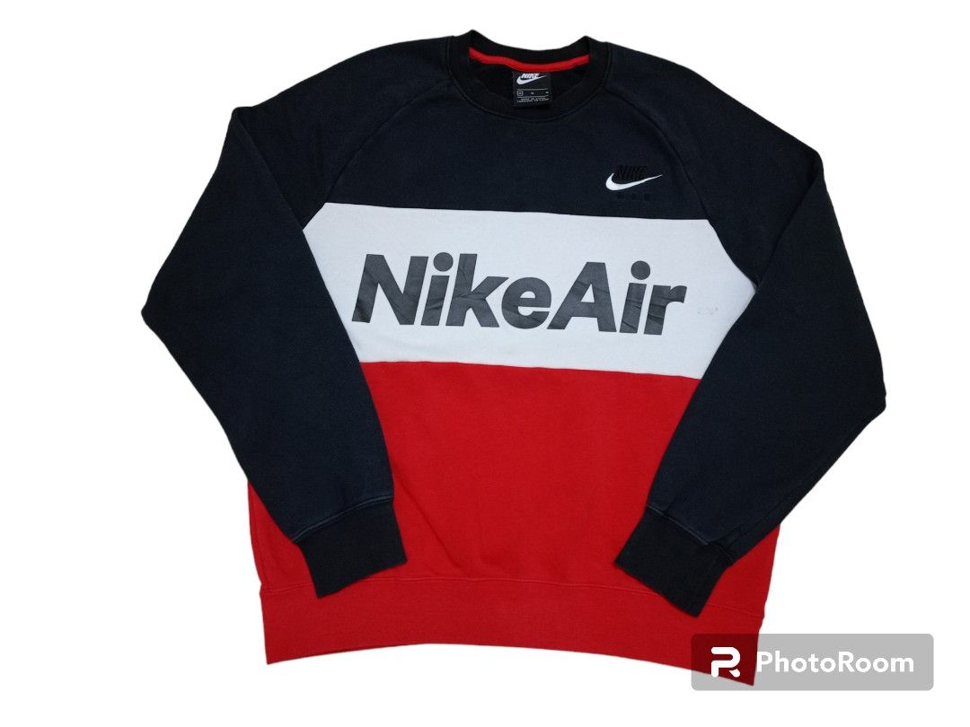 Nike air sweatshirt in red cheap