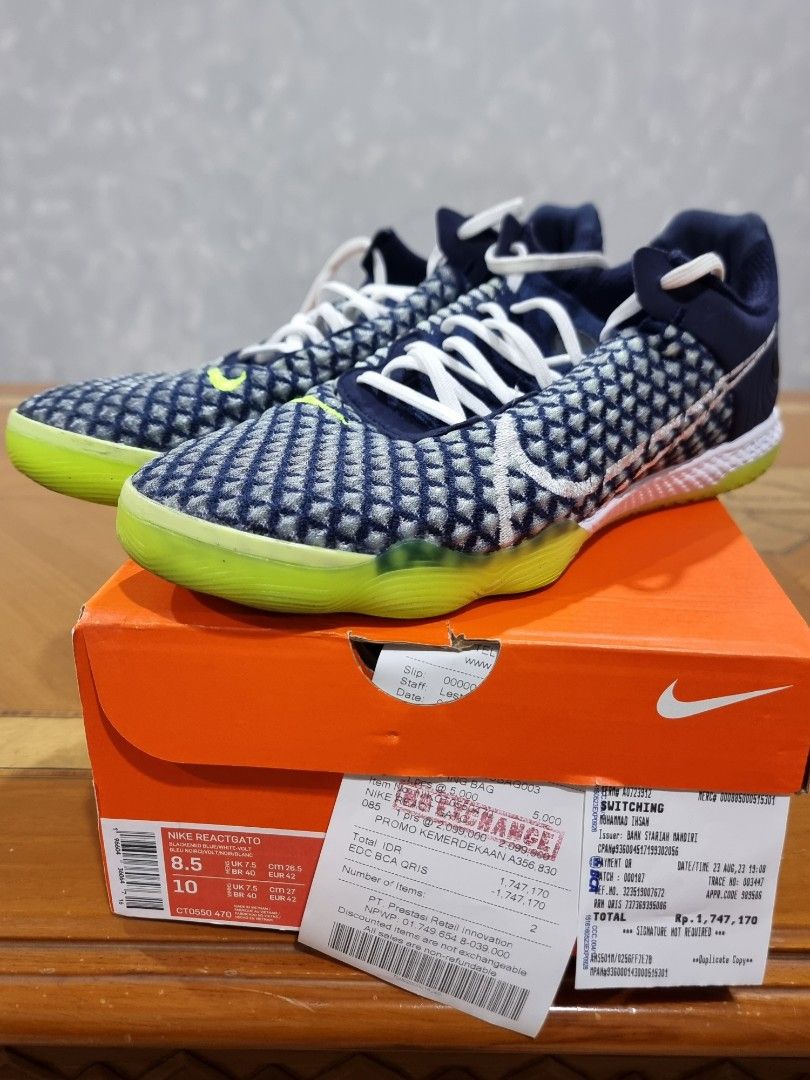 Nike ReactGato IC Sepatu Futsal indoor react gato 42 Olah Raga