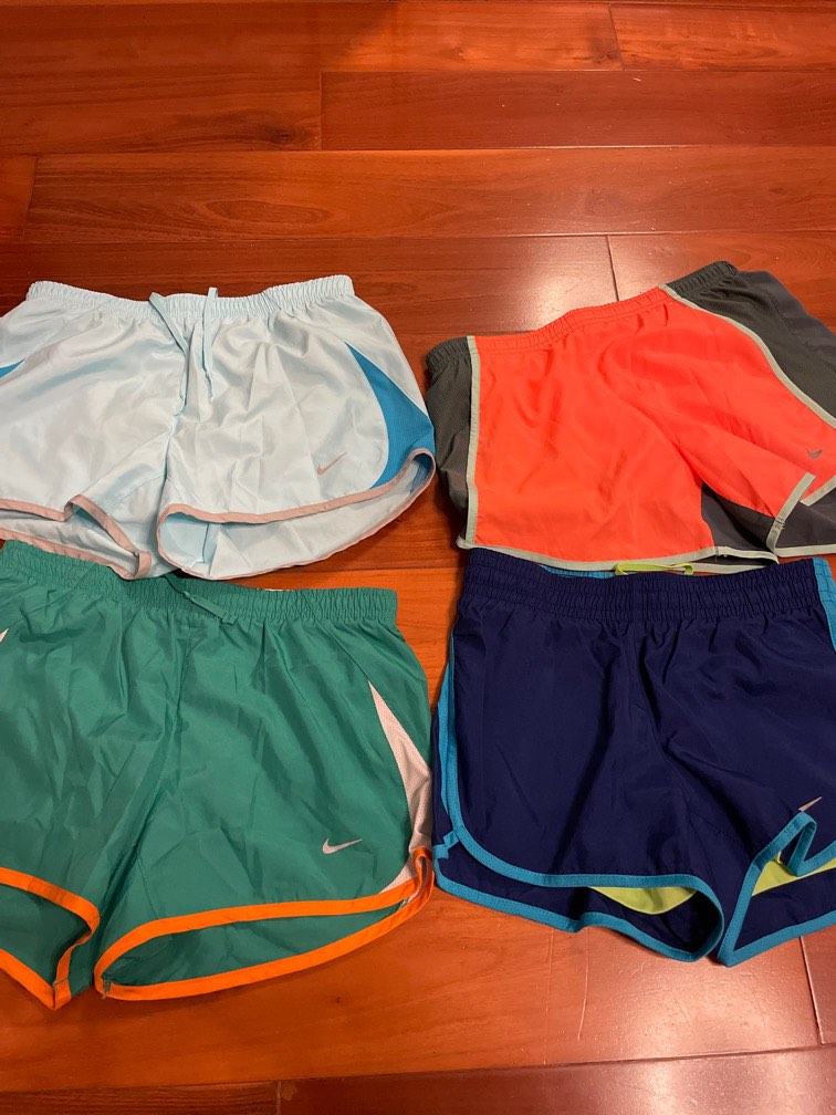 Blue and orange top nike shorts womens