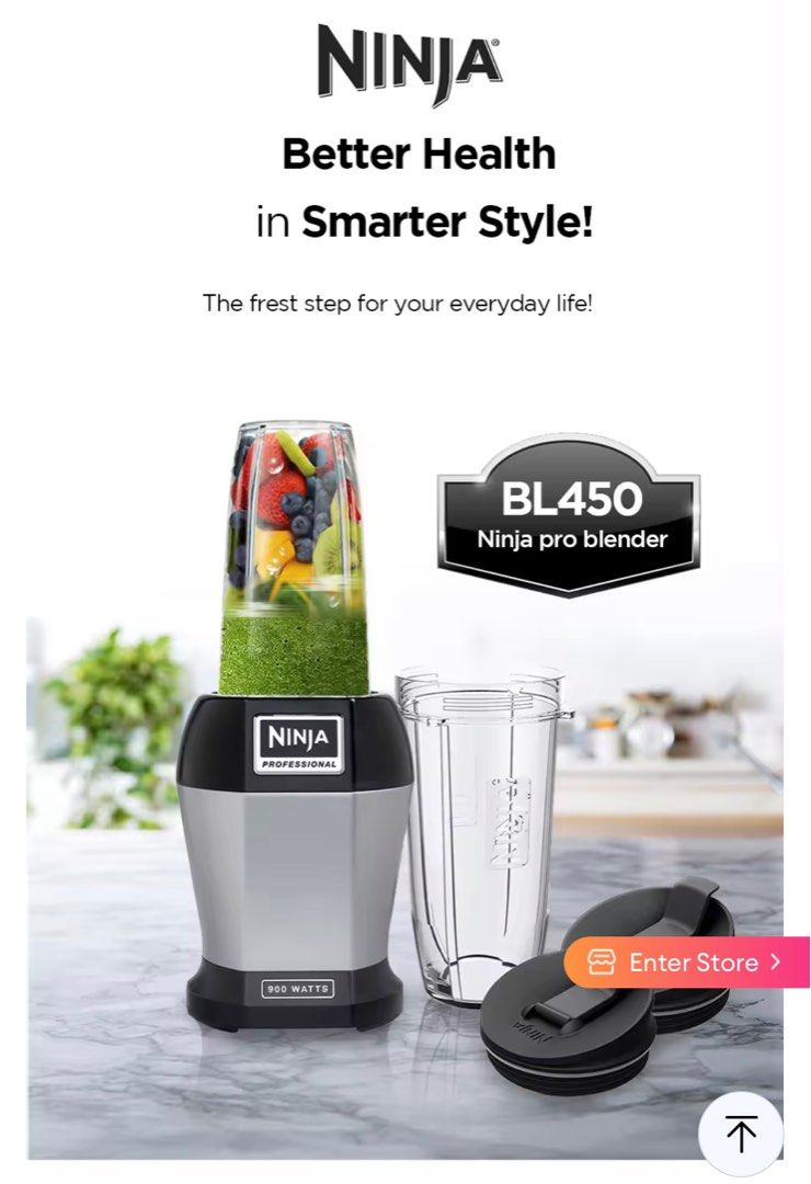 Nutri Ninja Nutrient Extraction Single Serve Blender (BL456