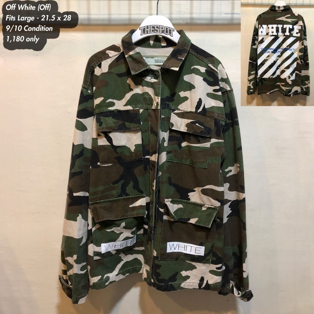 Off white brand camo jacket top