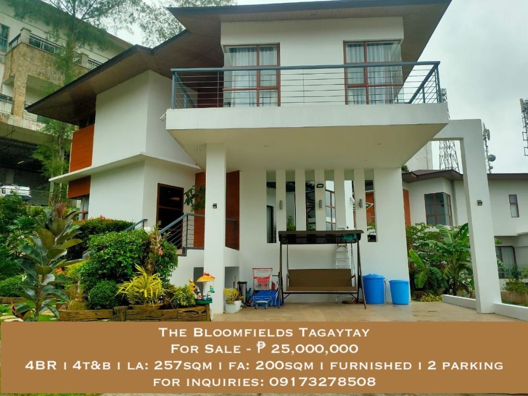 **one away** The Bloomfields Tagaytay 4br house and lot furnished for