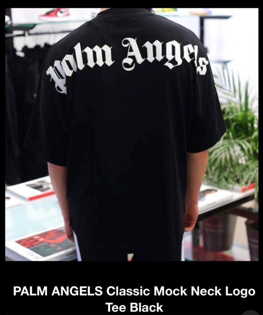 Palm Angels - Authenticated T-Shirt - Cotton Black for Men, Never Worn