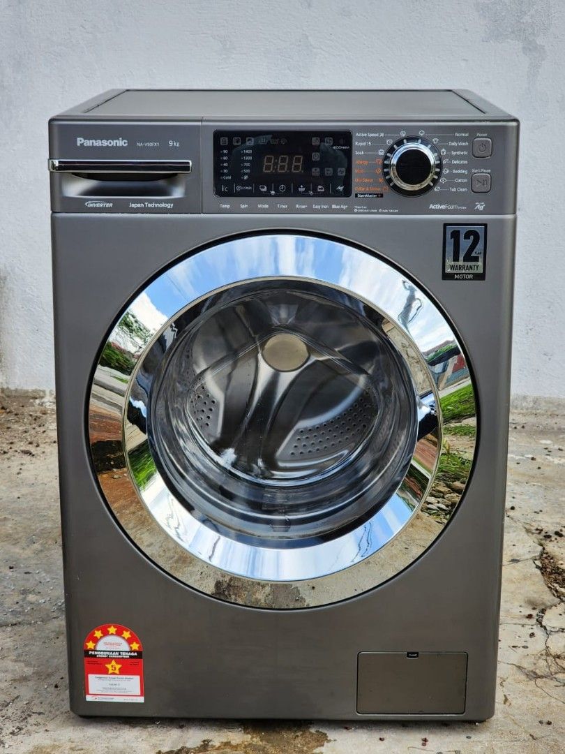 Panasonic front load washer 9 kg, TV & Home Appliances, Washing