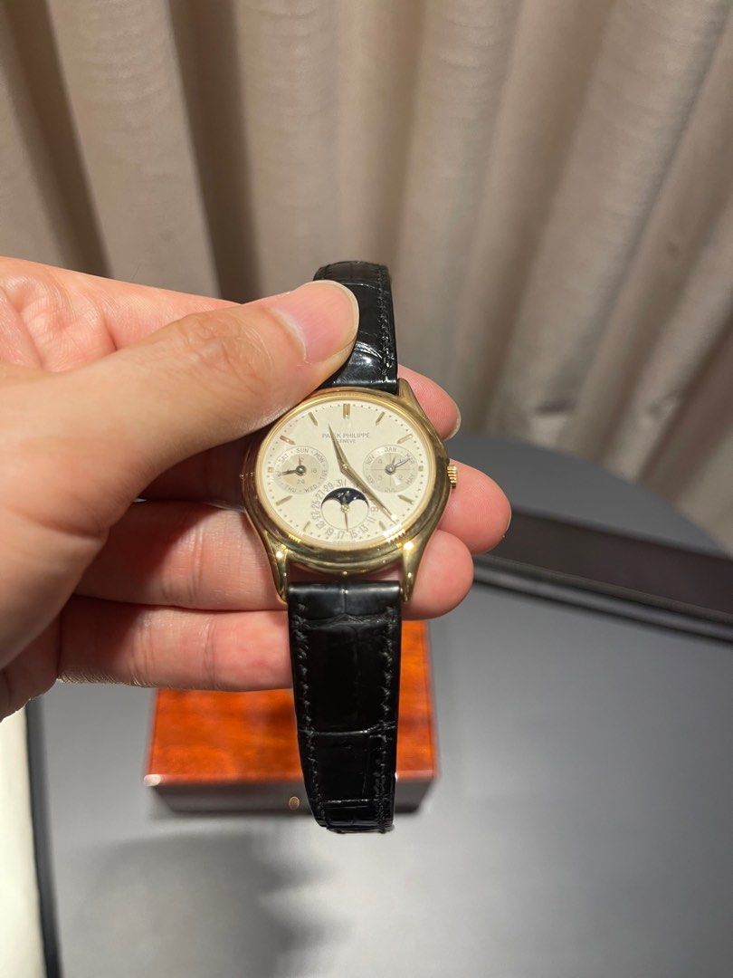 Patek 3940 YG Perpetual Calendar Rare excellent condition for sale trade