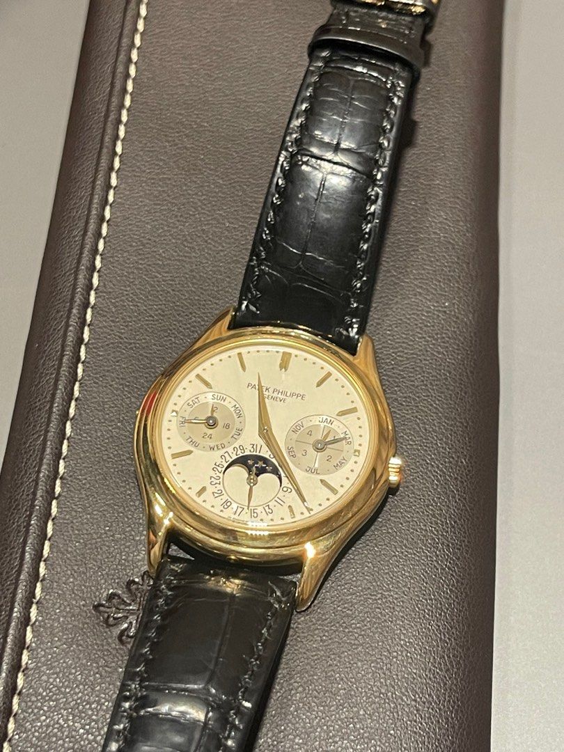 Patek 3940 YG Perpetual Calendar Rare excellent condition for sale trade