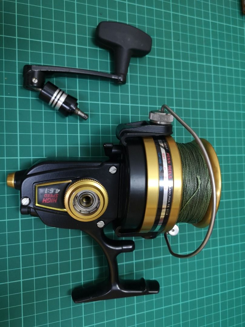 Penn 8500SS vintage salt water spinning reel made in USA, Sports Equipment,  Fishing on Carousell
