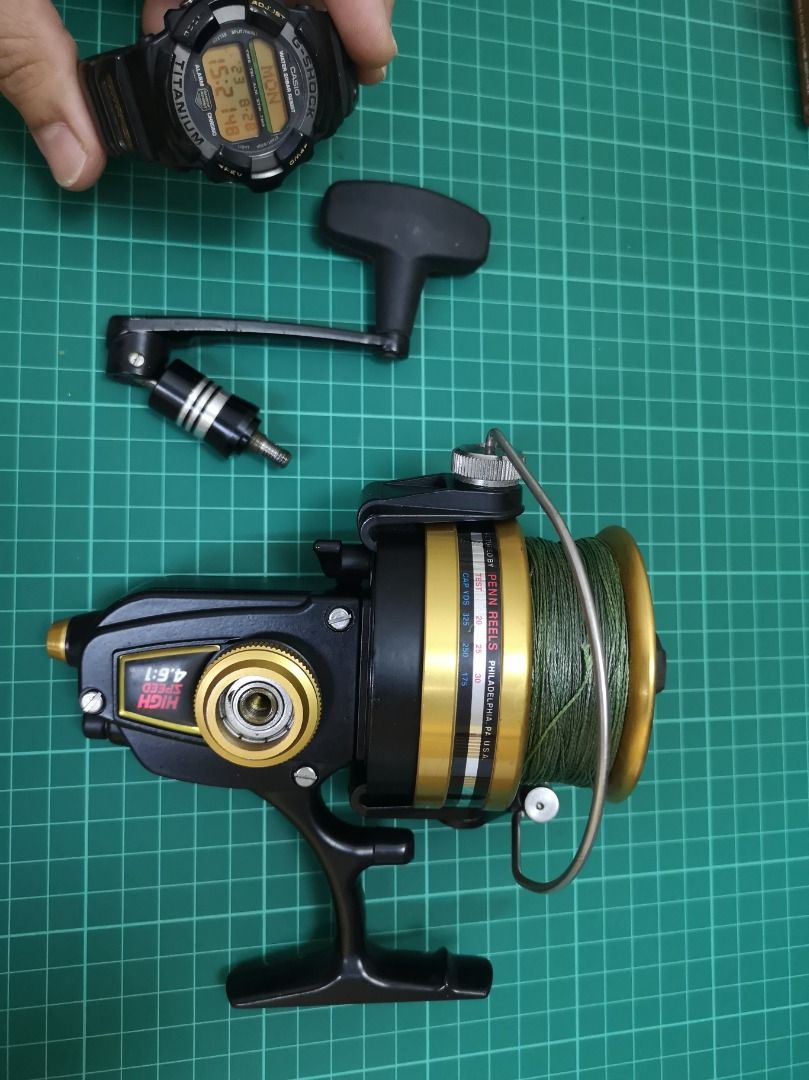 Penn 8500SS vintage salt water spinning reel made in USA, Sports Equipment,  Fishing on Carousell