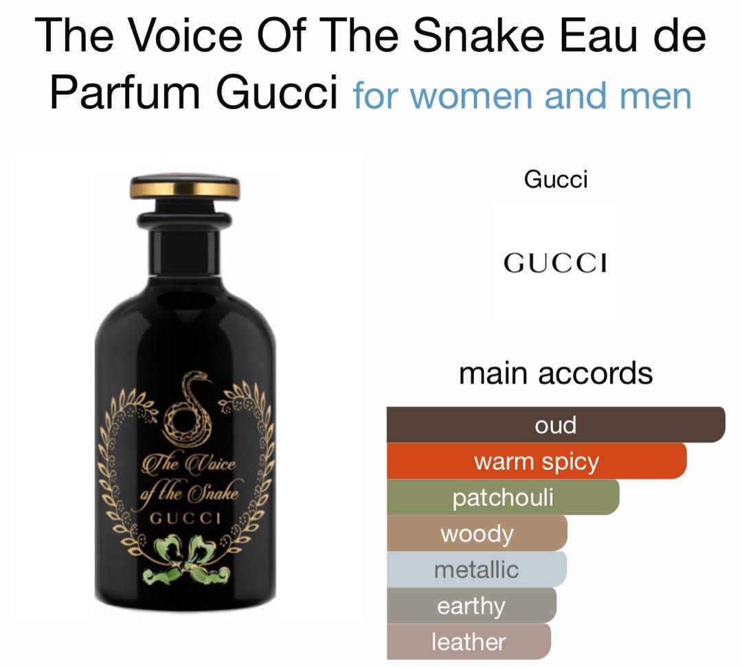 PERFUME DECANTS] Gucci The Alchemist Garden The Voice of the Snake