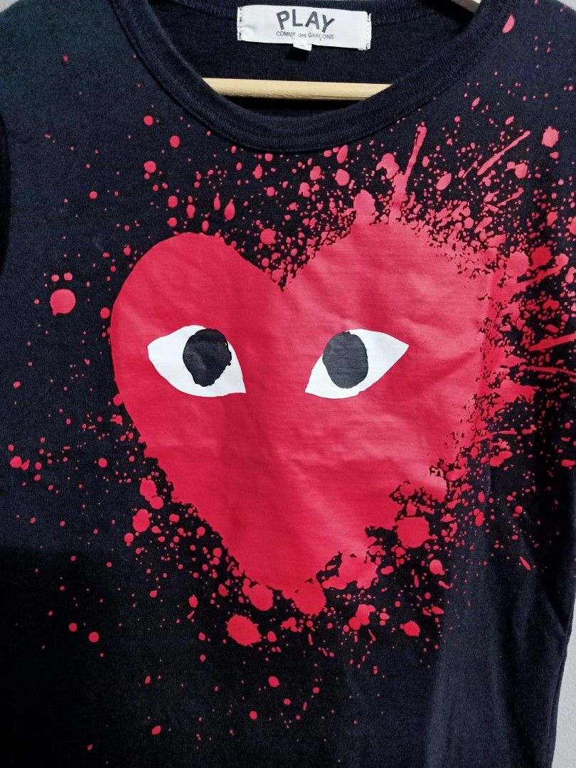 Cdg big heart shirt cheap