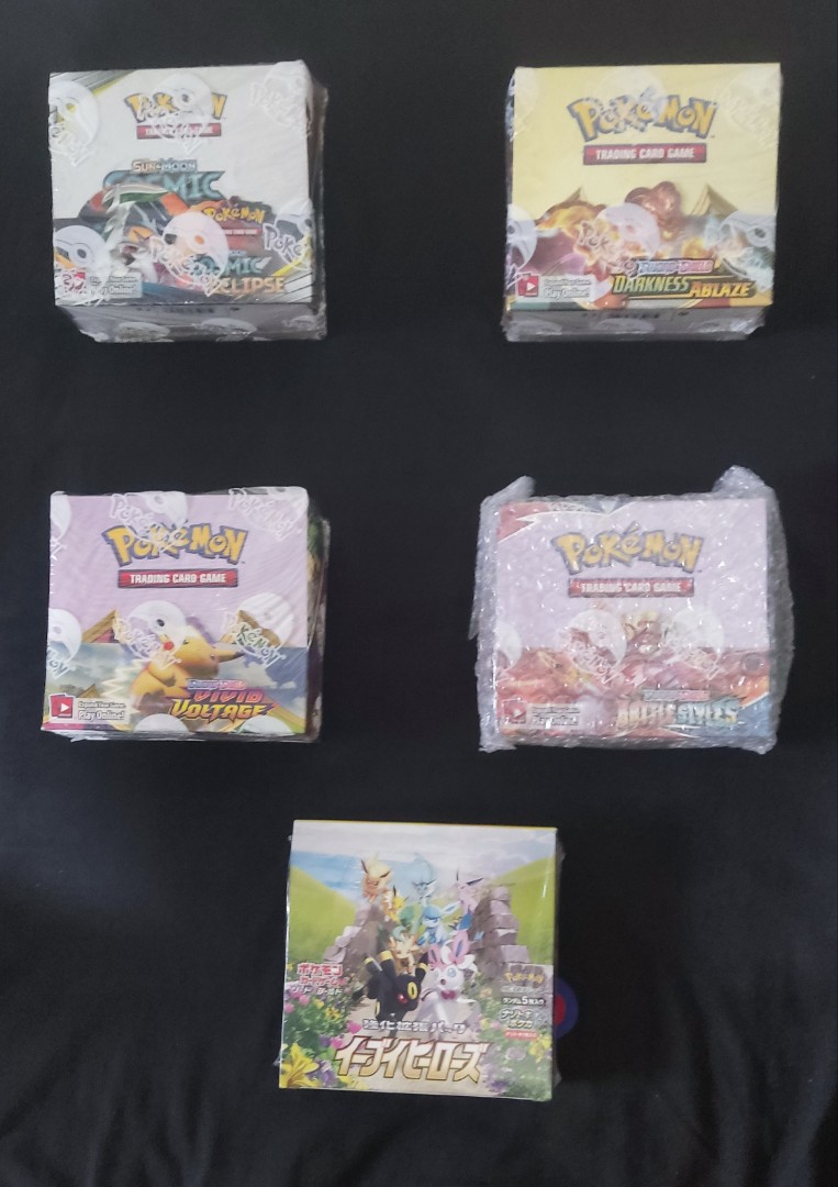 [Sealed/Ready Stock] Pokemon TCG Booster Box Cosmic Eclipse Eevee ...