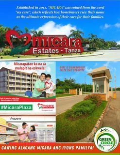 Portia MICARA ESTATE avail thru PAG IBIG and Bank financing or In house 62sqm or 66sqm or 45sqm