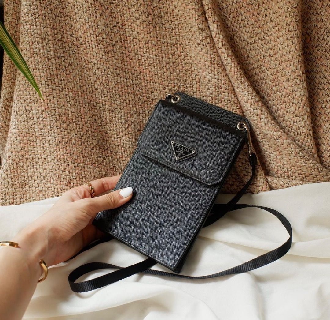 Prada cell phone crossbody best sale