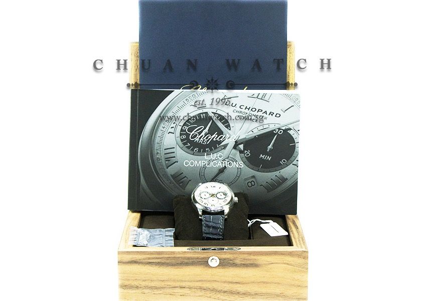 Chopard L.U.C Perpetual Twin 168561-3001 43mm Silver Dial Box Papers