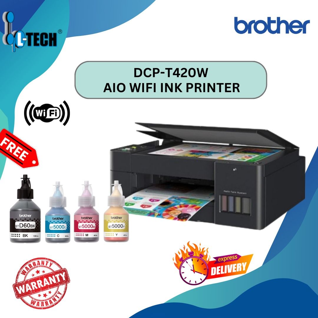PRINTER BROTHER T420 WIRELESS, Computers & Tech, Printers, Scanners