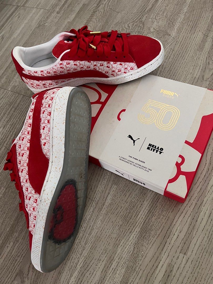 Puma x Hello Kitty Suede Sneakers Women s Fashion Footwear