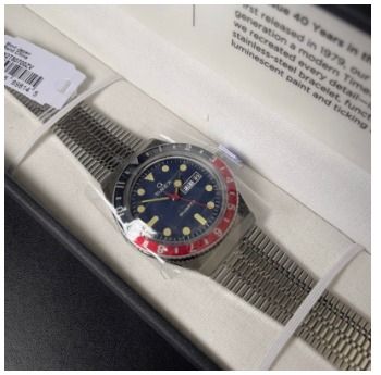 Q Timex Reissue 38mm Steel Red Blue PT2019 Men s Fashion